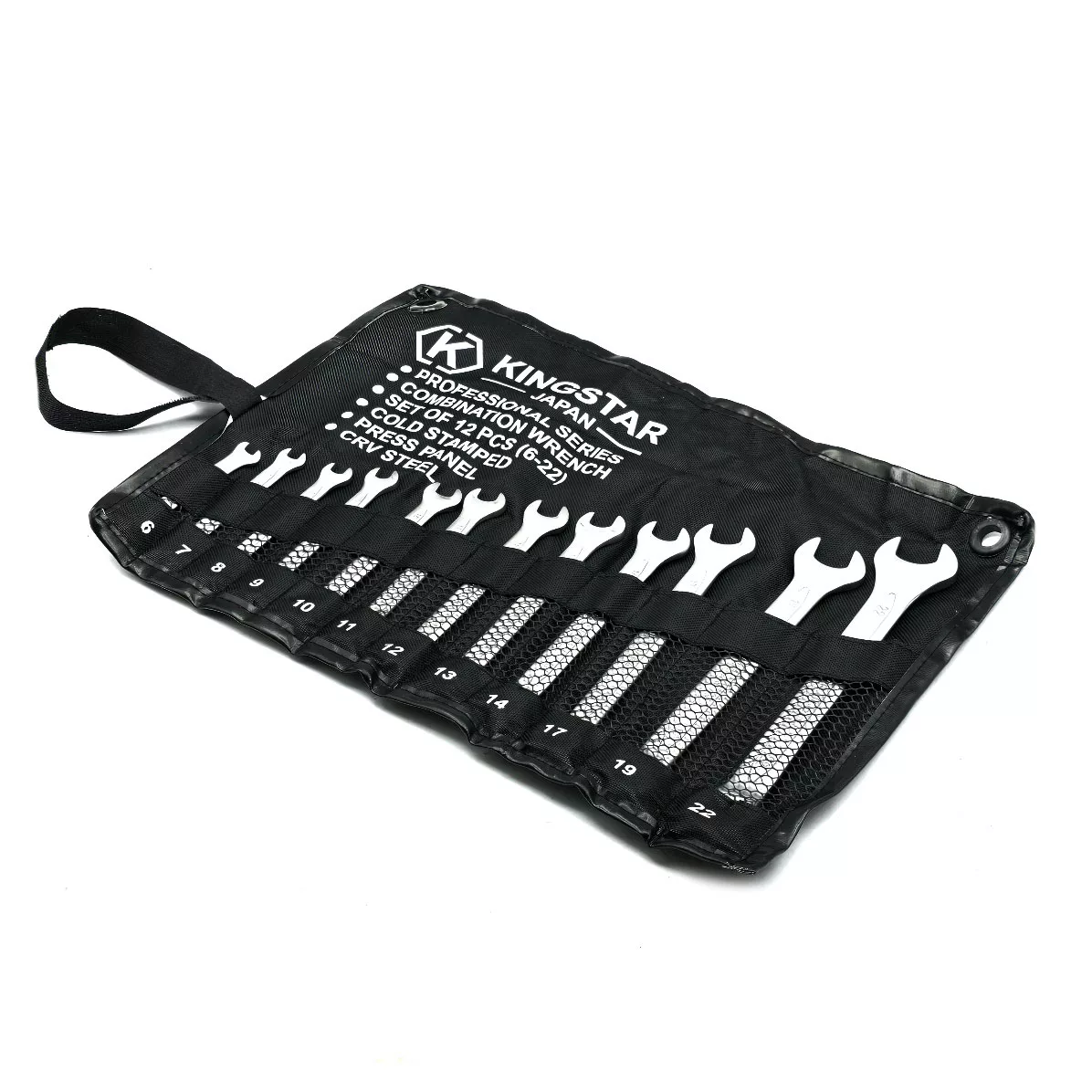 آچار یکسر تخت و یکسر رینگی کینگ استار مدل 6-22MM مجموعه 12 عددی
