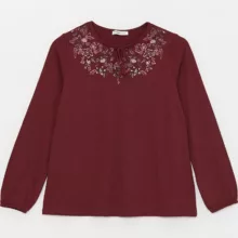 بلوز آستین بلند زنانه ال سی وایکیکی مدل W3IV13Z8