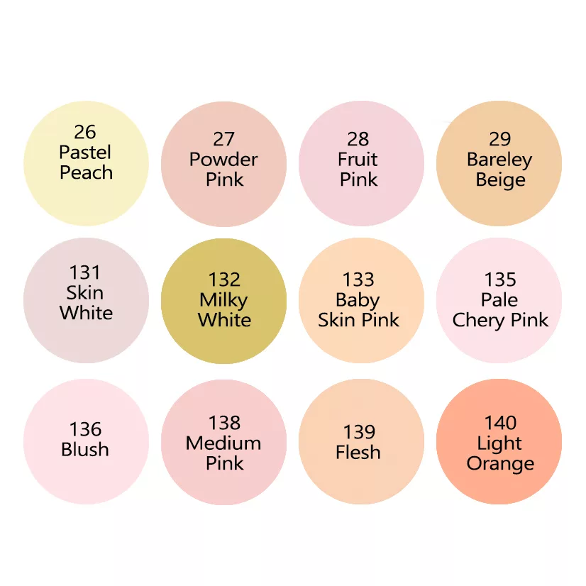 ماژیک راندو لانک مدل SKIN کد GMM909 مجموعه 12 عددی