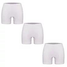 شورت مردانه ماییلدا مدل پادار پنبه ای کد 4702-3 رنگ سفید بسته سه عددی