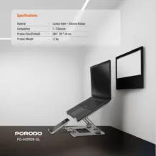 پایه نگهدارنده لپ تاپ پرودو مدل PD-HSM09-SL