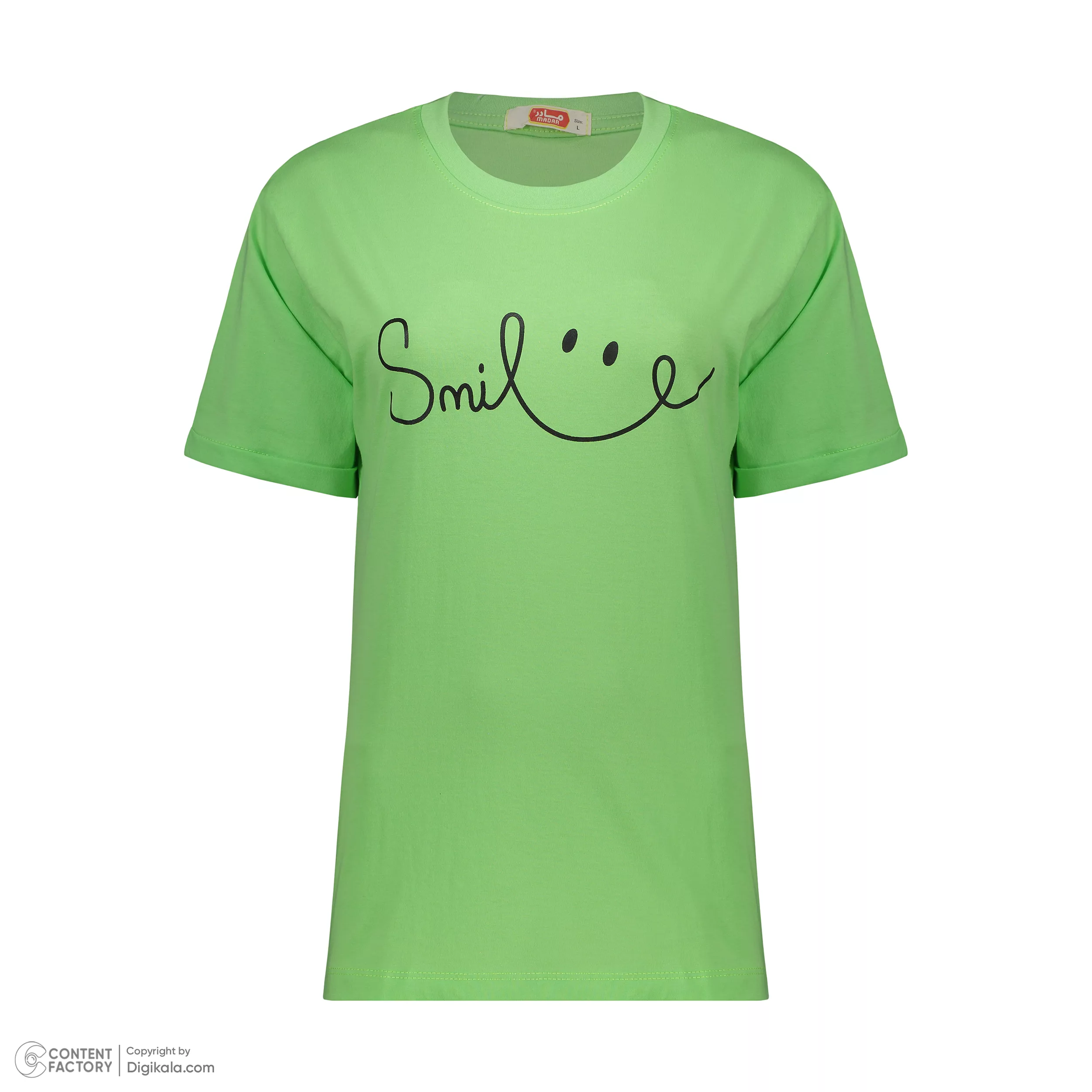 تی شرت آستین کوتاه زنانه مادر مدل Risa رنگ سبز