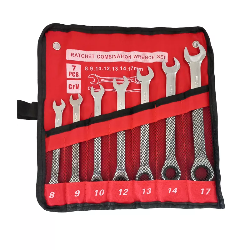 آچار یکسر تخت یکسر جغجغه ای مدل SET_7 مجموعه 7 عددی