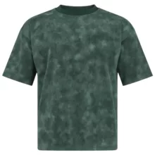 تی‌شرت اورسایز آستین سه ربع مردانه مدل ابر و بادی رنگ سبز