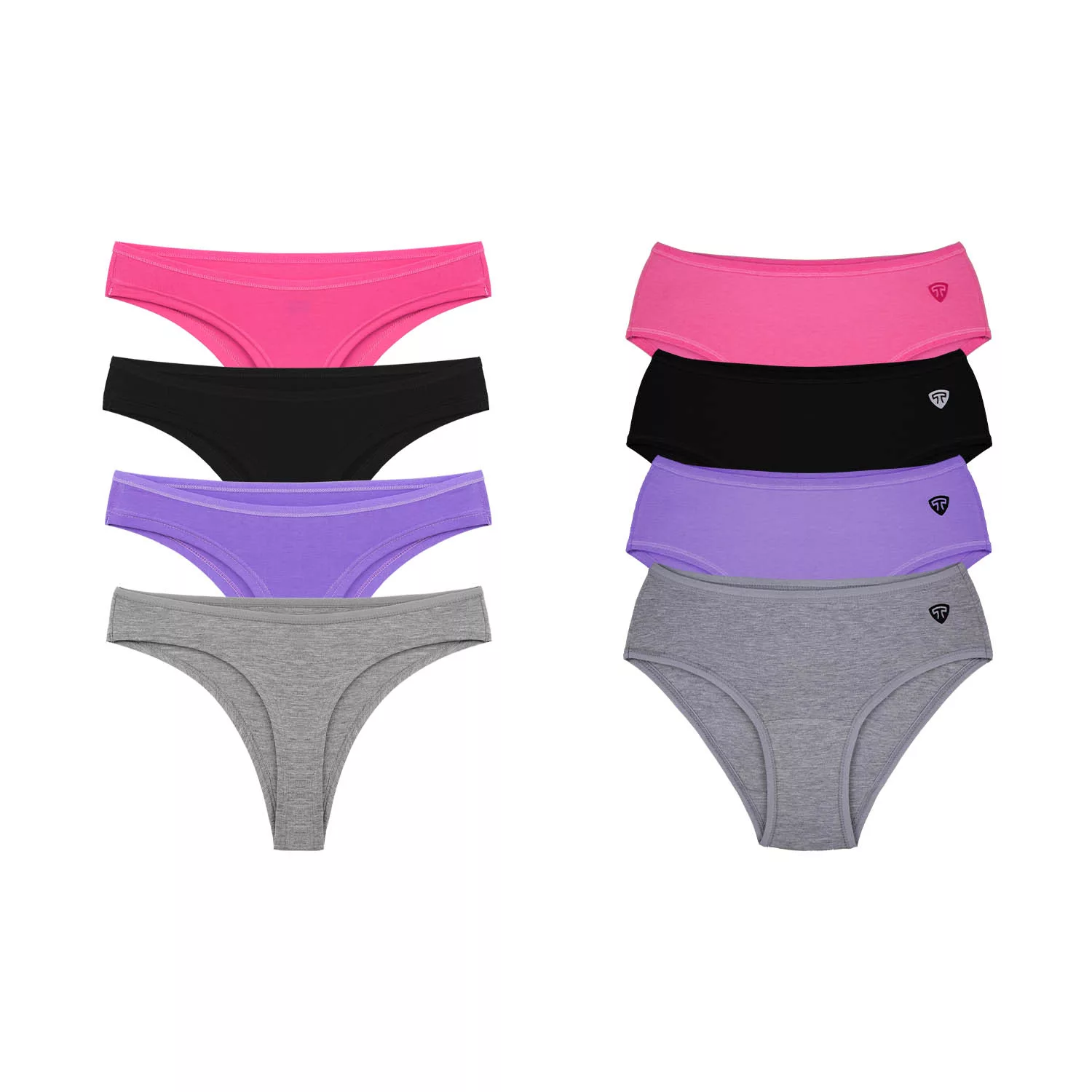 شورت زنانه تاپیک مدل مودال بسته 8 عددی