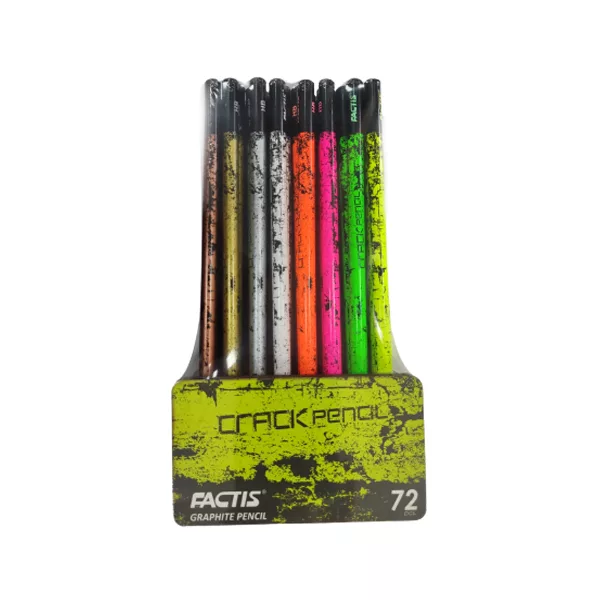 مداد مشکی فکتیس طرح ترک دار بسته 72 عددی