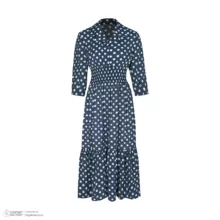 پیراهن یقه انگلیسی زنانه مدل 004 رنگ سرمهای