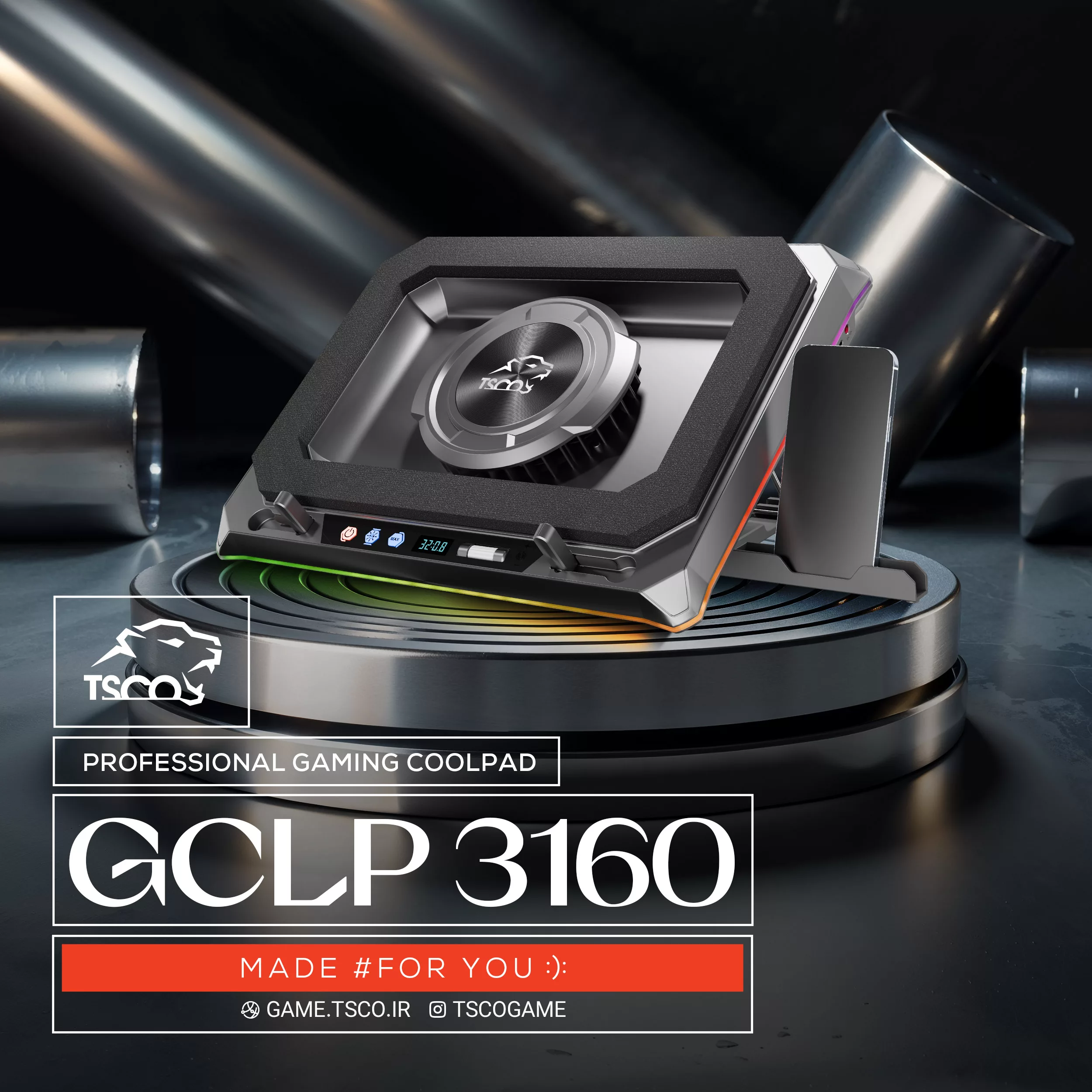 پایه خنک کننده  لپ تاپ تسکو مدل GCLP 3160