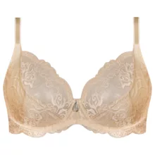 سوتین زنانه لین مدل فنردار کد 4680-513 رنگ کرم