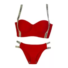 ست شورت و سوتین زنانه مدل لیزری کد 602 رنگ قرمز