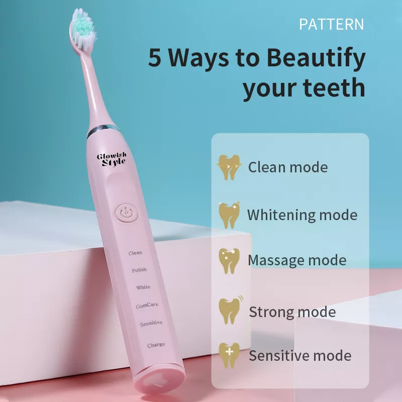 مسواک برقی گلویش استایل مدل KS-04 به همراه سری یدک مجموعه 5 عددی