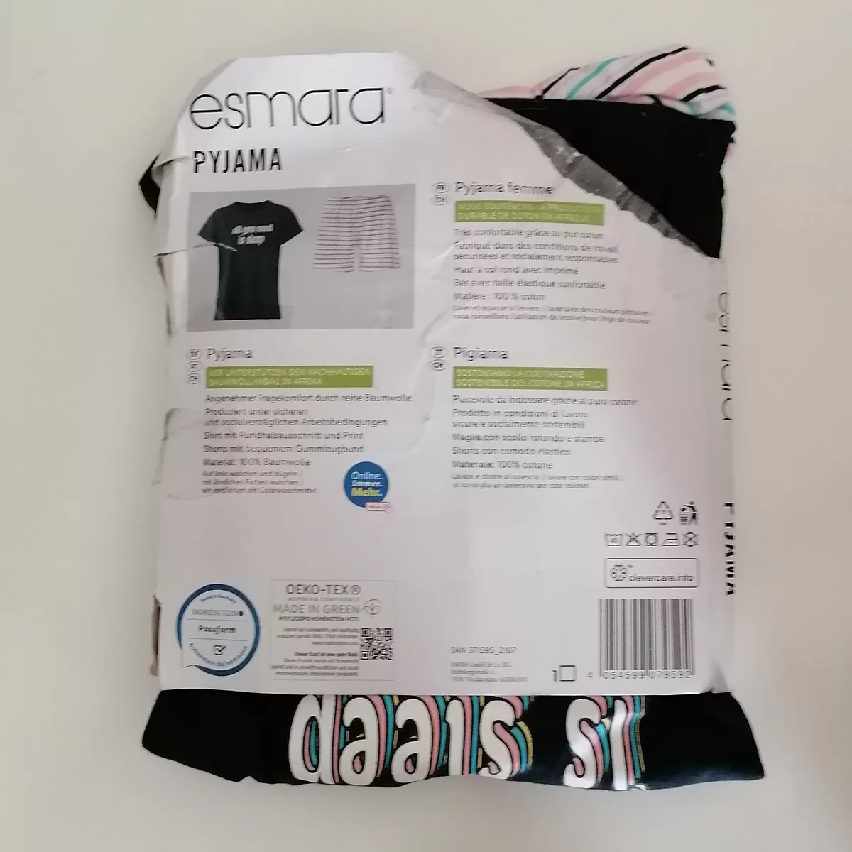 ست تی شرت و شلوارک زنانه اسمارا مدل 11206490