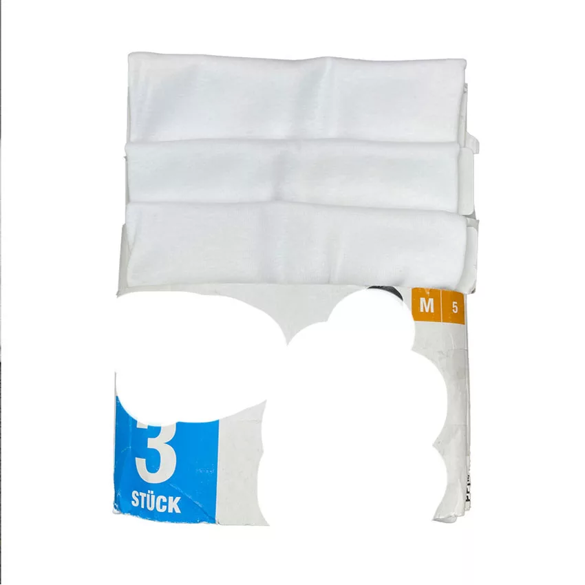 زیرپوش رکابی یقه باز مردانه مدل 250 مجموعه 3 عددی