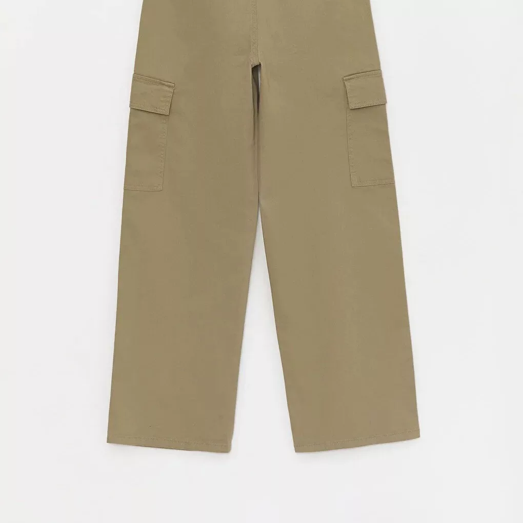 شلوار زنانه ال سی وایکیکی مدل کارگو سوپرپنبه