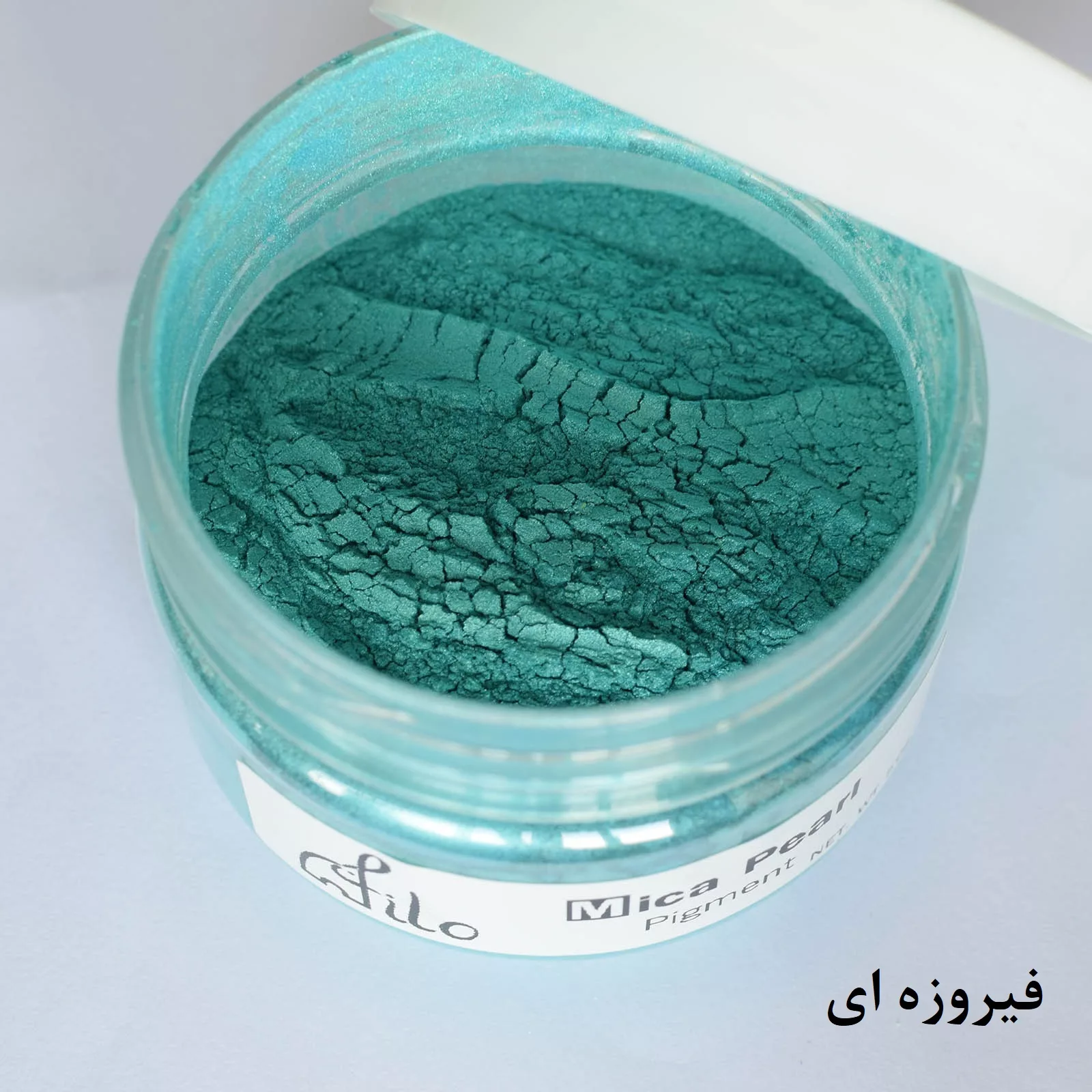 پودر رنگ رزین اپوکسی فیلو مدل Mica Pearl حجم 100 میلی‌لیتر بسته 12 عددی