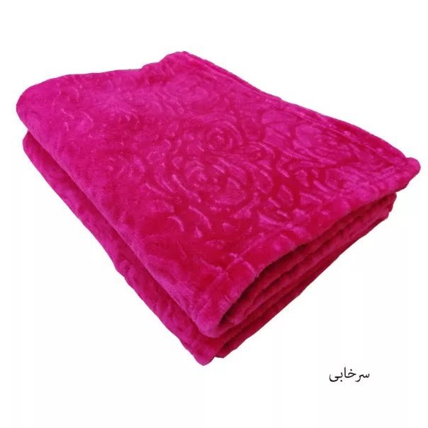 پتو مسافرتی گلبافت مدل گل رز سایز 145×210 سانتی متر