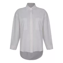 شومیز آستین بلند یقه برگردان زنانه برندس مدل Q04 رنگ سفید