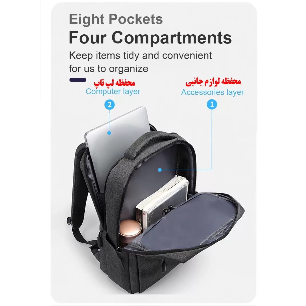 کوله پشتی لپ تاپ مدل Urban Live Style مناسب برای لپ تاپ سایز 15.6 اینچی