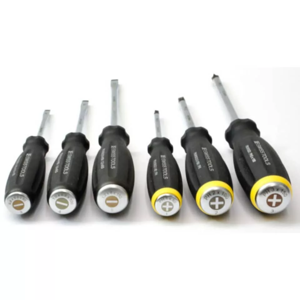 پیچ گوشتی چهارسو ضربه خور سوئیس تولز مدل PB 8193.D 1-80