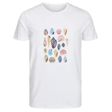 تی‌شرت آستین کوتاه زنانه مدل صدف دریایی