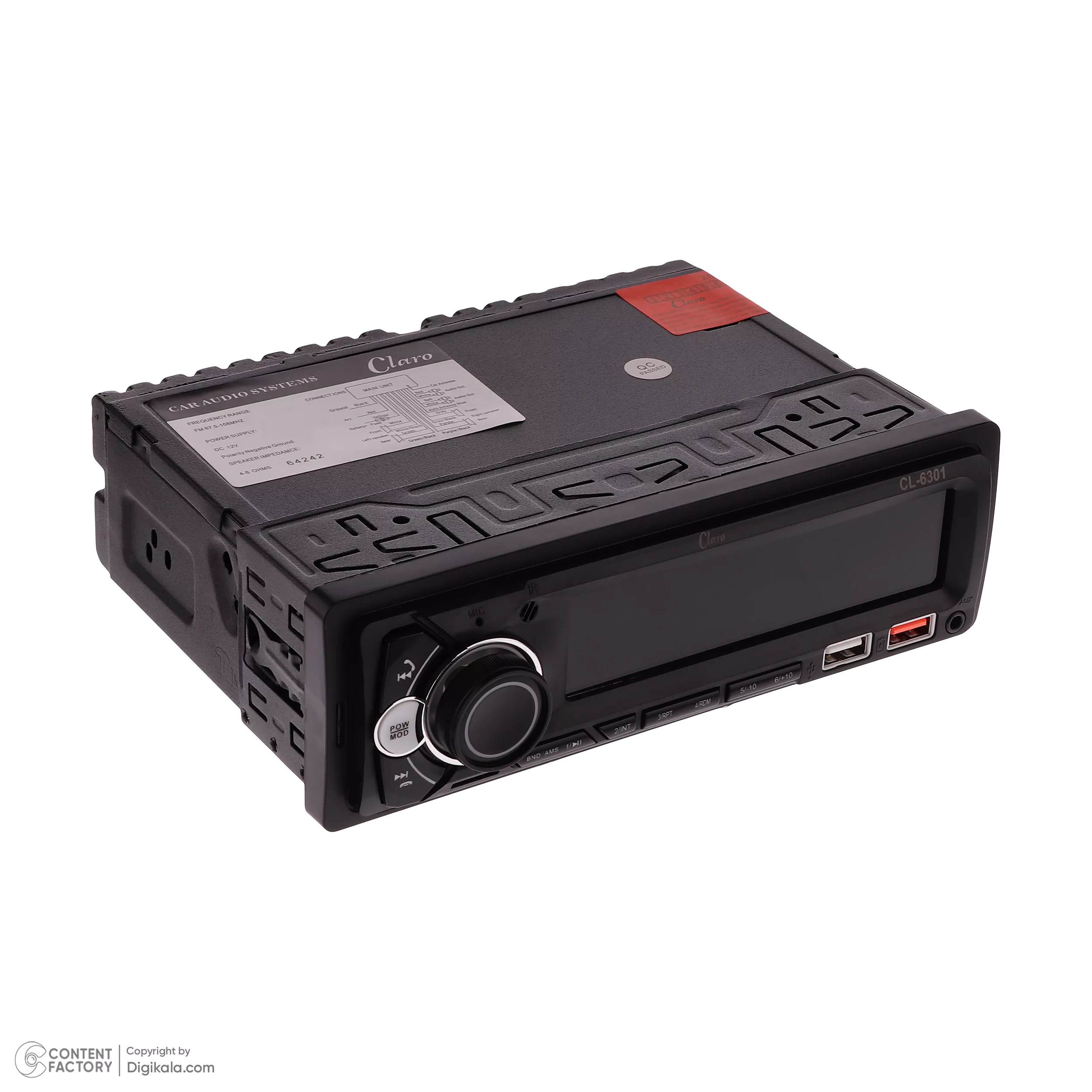 پخش کننده خودرو کلارو مدل CL-6301