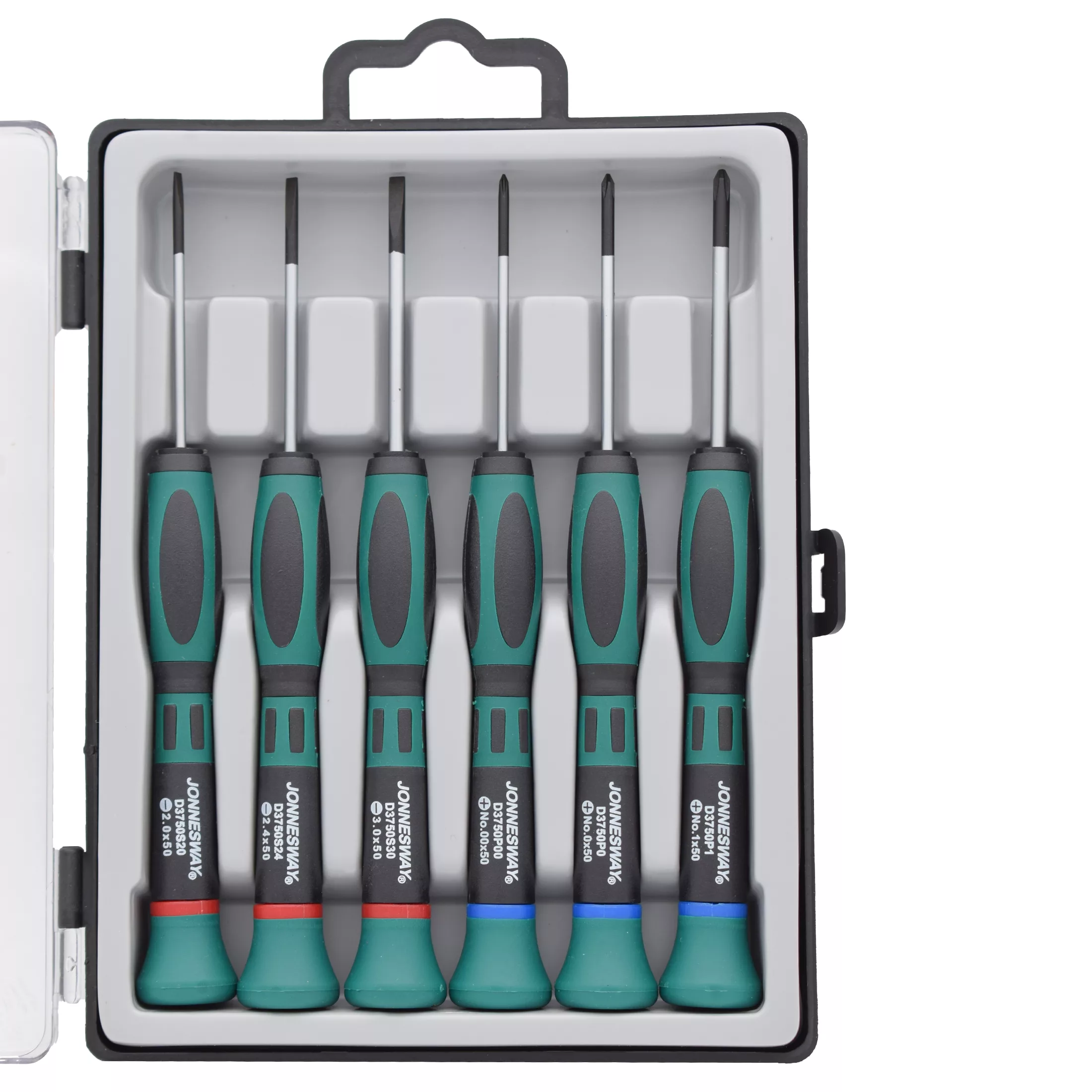 پیچ گوشتی ساعتی جانزوی مدل D3750P06S بسته 6 عددی