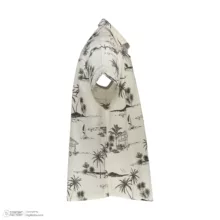 ست پیراهن آستین کوتاه و شلوارک راحتی مردانه مدل هاوایی نخل و کلبه