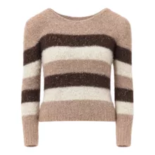 پلیور یقه قایقی زنانه مدل پولکی کد BS99