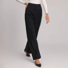 شلوار آزاد زنانه گره استایل مدل P-130 رنگ مشکی