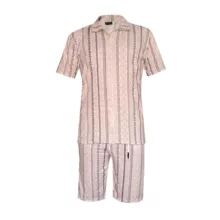 ست پولوشرت و شلوارک مردانه مدل زیگزاگ کد SE-K