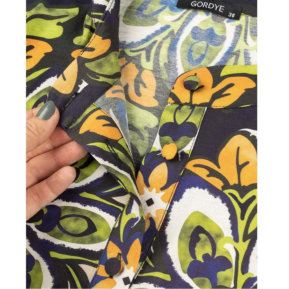 شومیز آستین سه ربع یقه گرد زنانه مدل SB-SS-307348 رنگ مشکی