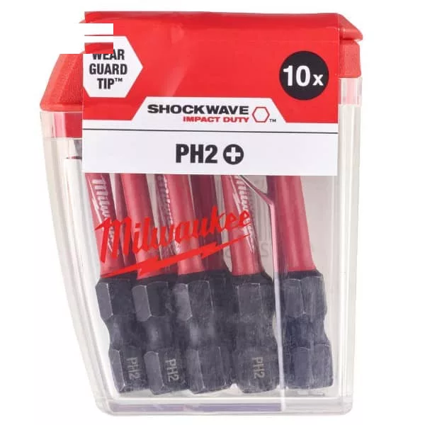 سرپیچ گوشتی شاک ویو میلواکی مدل PH2 بسته 10 عددی