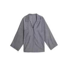 شومیز آستین بلند یقه برگردان زنانه مدل khk99 رنگ طوسی