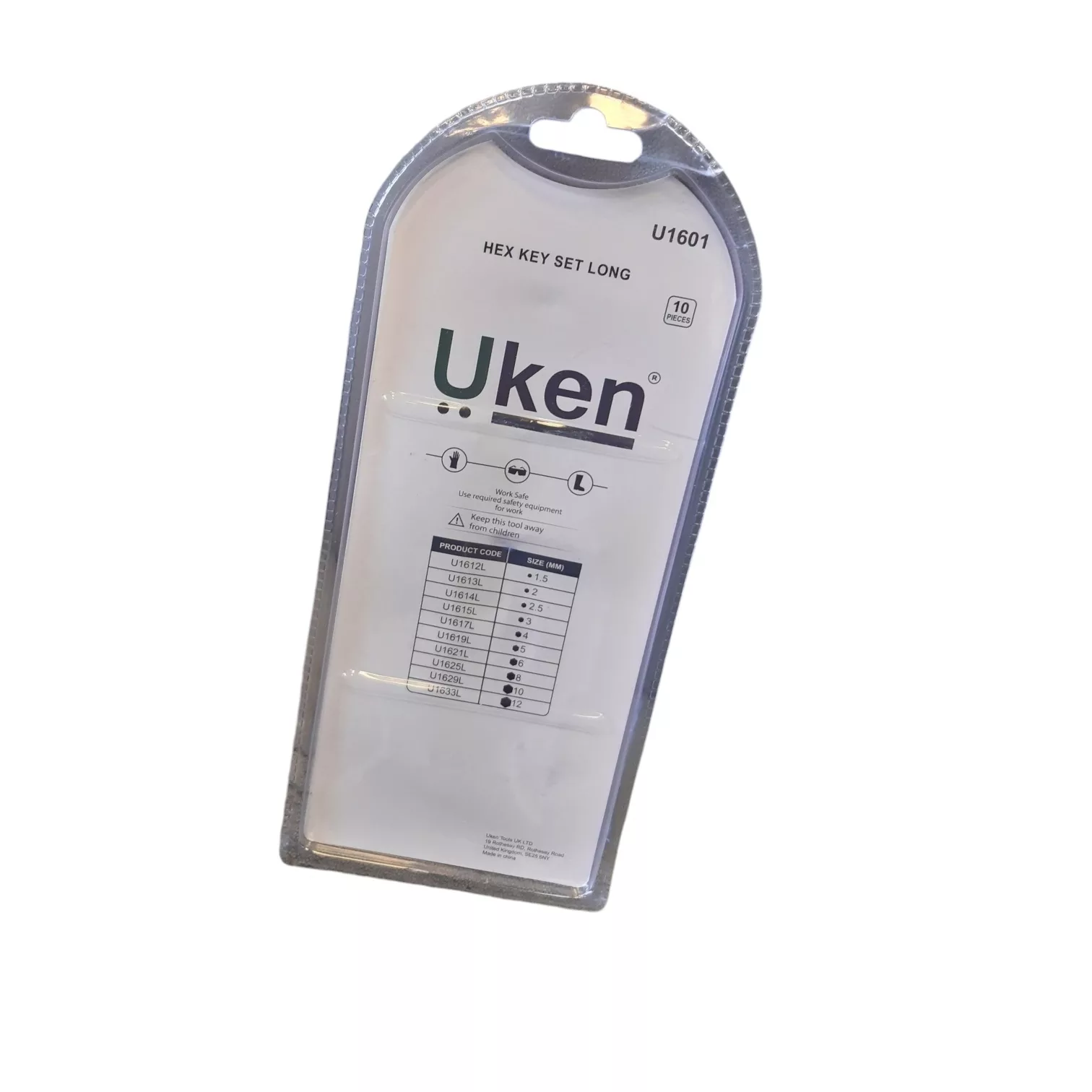 آچار الن یوکن مدل U1601 مجموعه 10 عددی