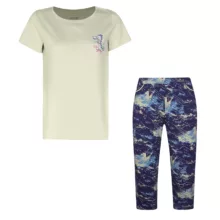 ست تی شرت آستین کوتاه و شلوارک راحتی زنانه ناربن مدل 15211146