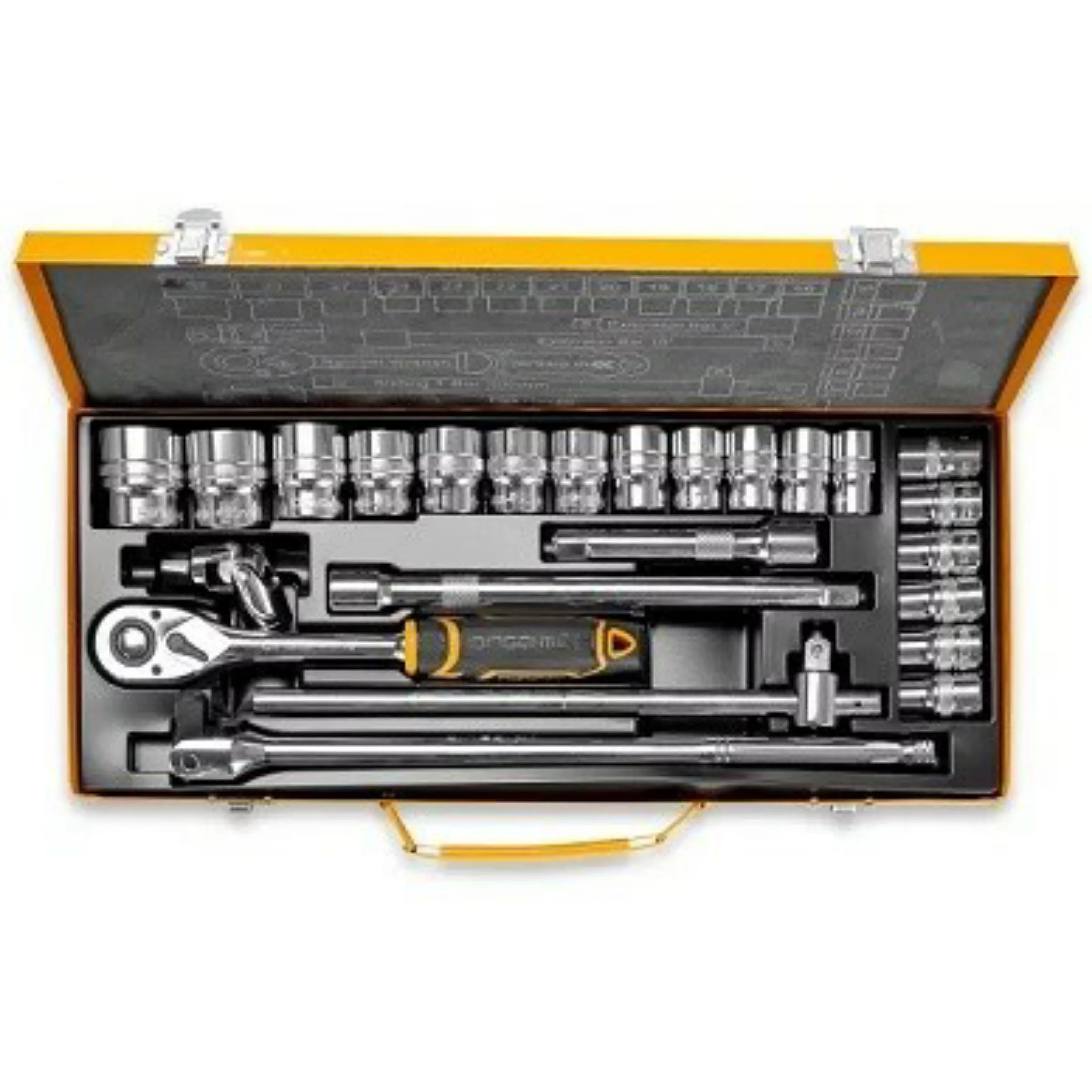 آچار و سری بکس دینگشی مدل 14001 مجموعه 24 عددی