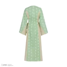 پیراهن یقه هفت زنانه گره استایل مدل P-170 رنگ سبز