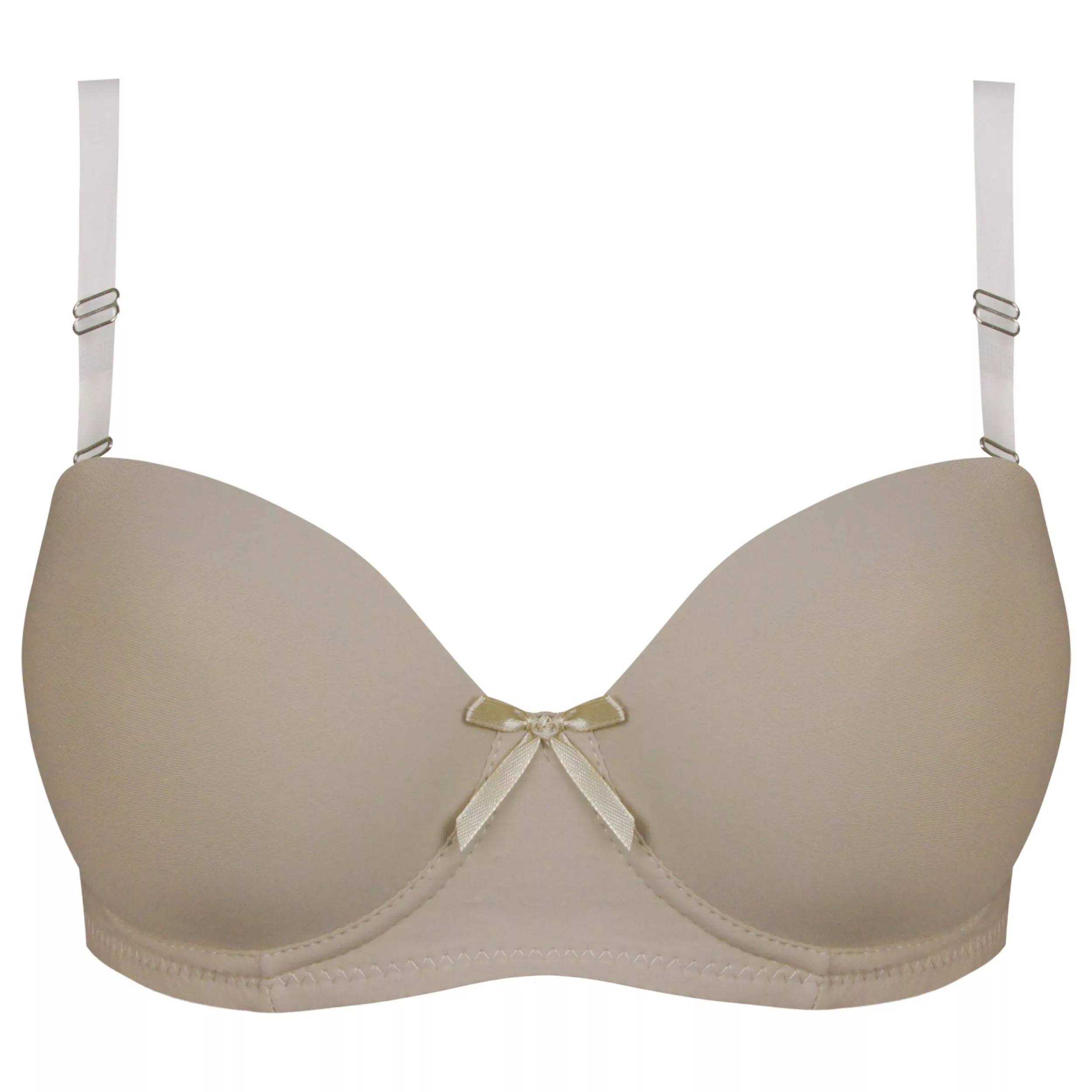 سوتین فنردار زنانه هانا مدل بند نامرئی کد 5266-94388 رنگ نسکافه ای