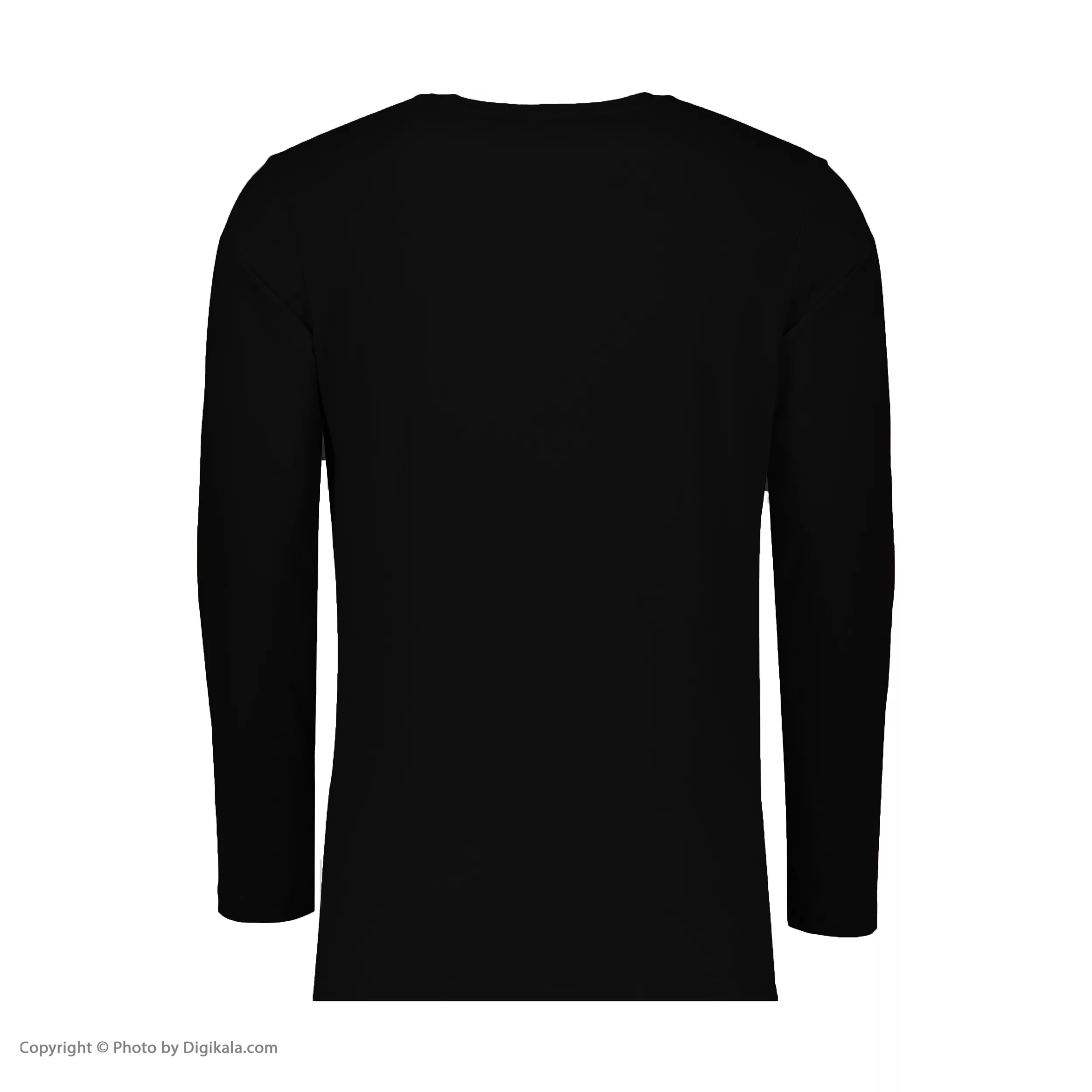 تی شرت آستین بلند مردانه باینت مدل 513-7 رنگ مشکی