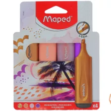 ماژیک علامت گذار مپد طرح ساحل کد 740902s بسته  4 عددی