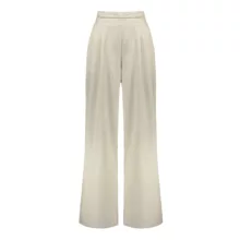 شلوار آزاد زنانه نیزل مدل 677 رنگ کرم