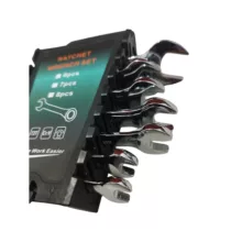 آچار یکسر تخت و یکسر رینگی جغجغه ای مدل RATCHET WRENCH مجموعه 7 عددی