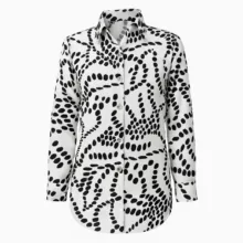 شومیز آستین بلند یقه برگردان زنانه مدل 112435