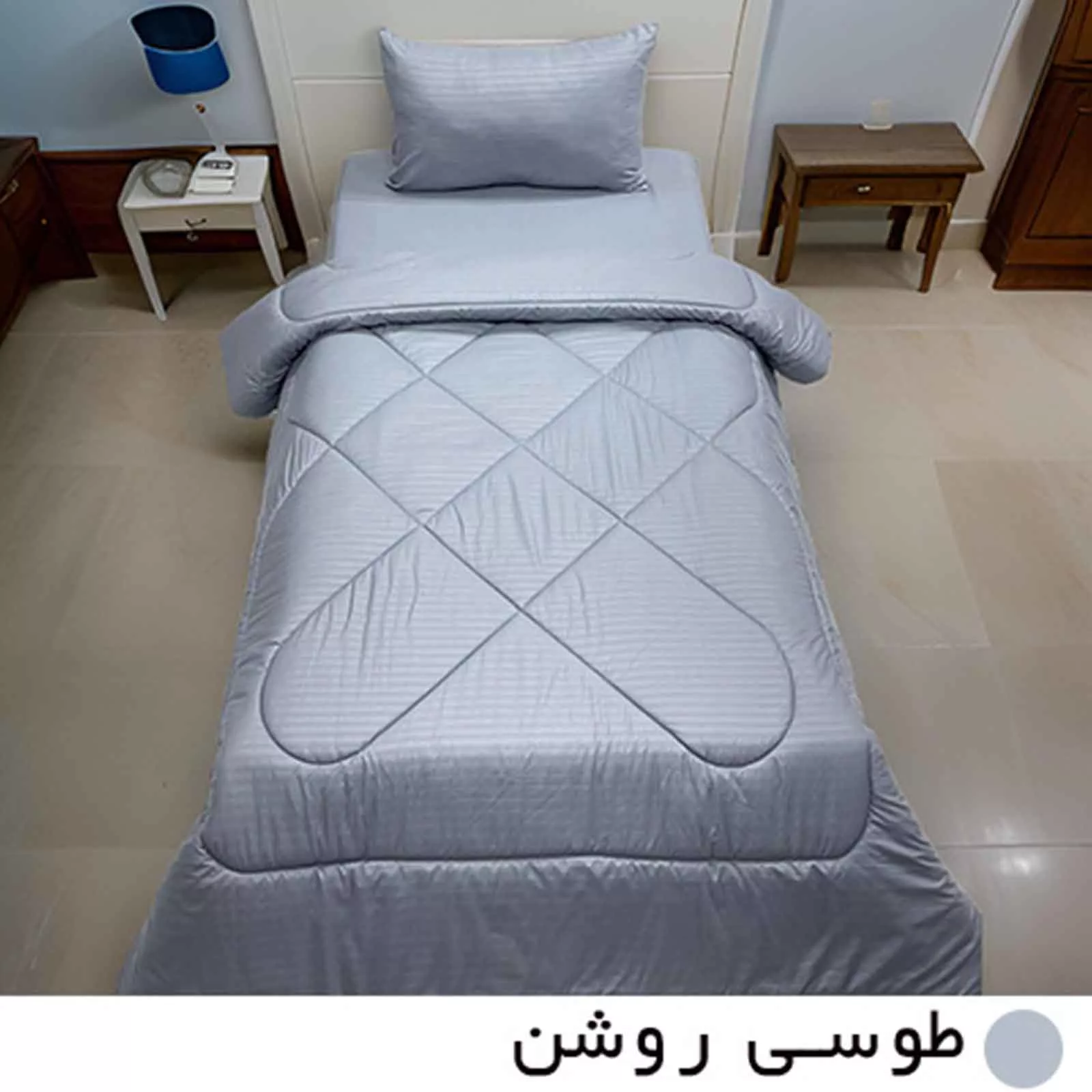لحاف مانیکاهوم مدل هتلی parallel plusیک نفره سایز 230×150 سانتی متر