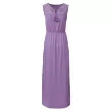 پیراهن ساحلی یقه گرد زنانه اسمارا مدل 0033 رنگ یاسی