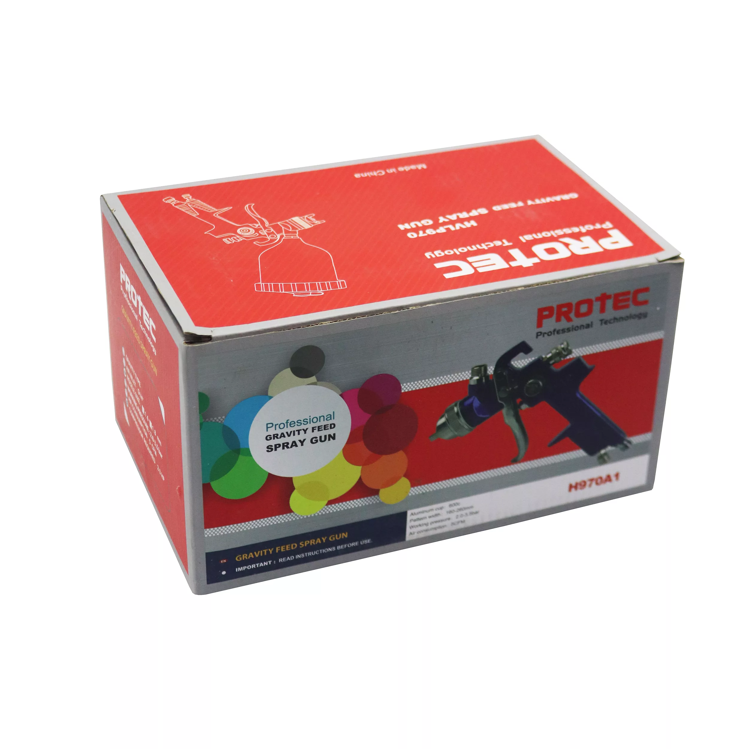 پیستوله رنگ پروتک مدل YP-H970A1/1.6MM/600CC