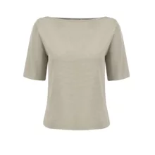 تی شرت آستین کوتاه زنانه سرژه مدل 203569 رنگ کرم