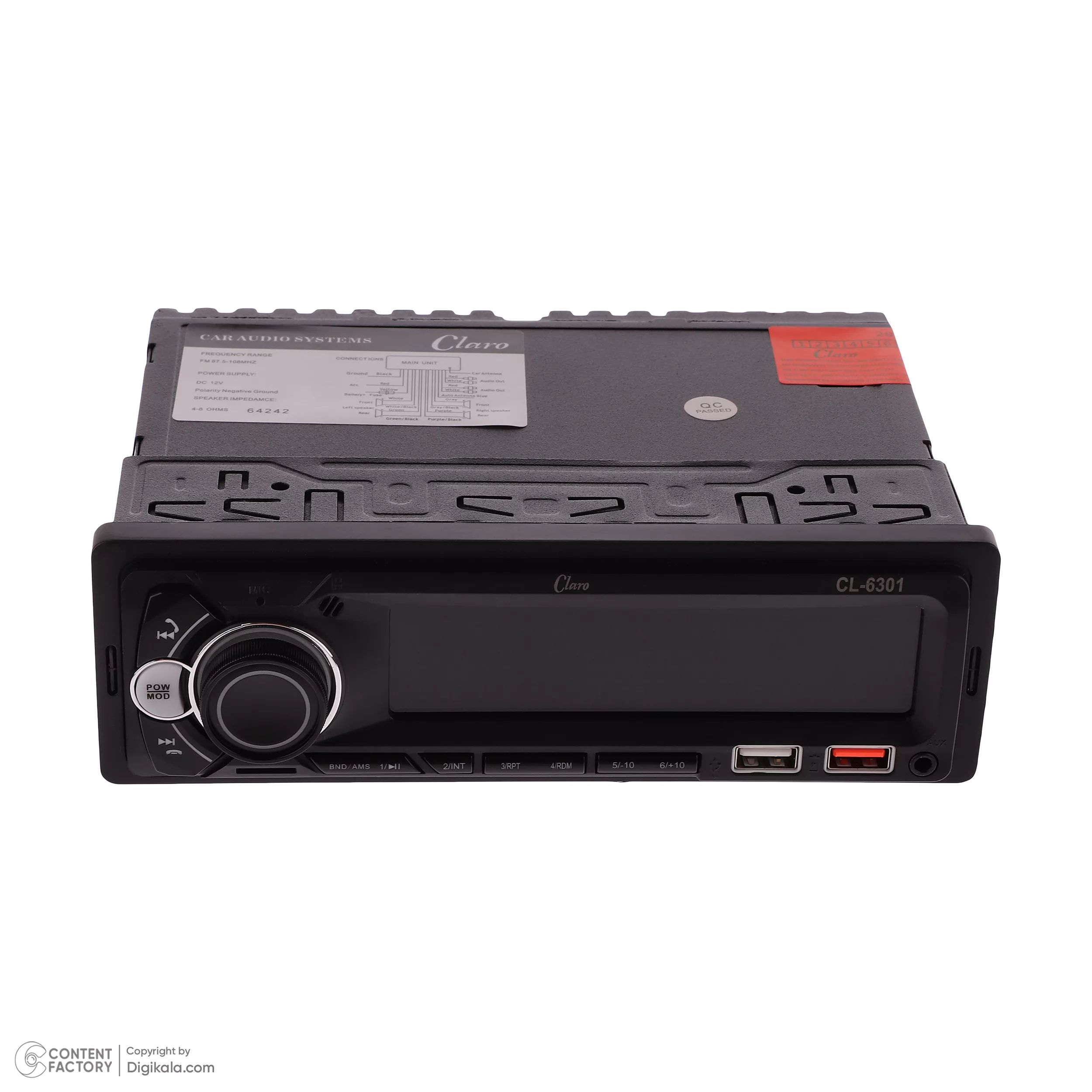 پخش کننده خودرو کلارو مدل CL-6301