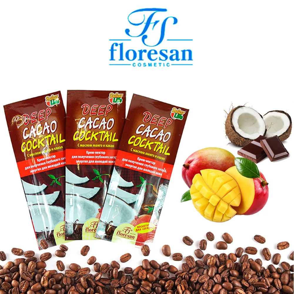 لوسیون برنز کننده فلورسان مدل DEEP CACAO COCKTAIL حجم 15 میلی لیتر بسته 4 عددی
