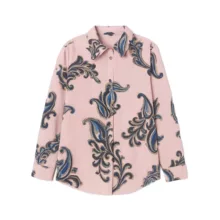 شومیز آستین بلند یقه برگردان زنانه مدل هاوایی